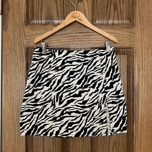 Motel Rocks zebra mini skirt